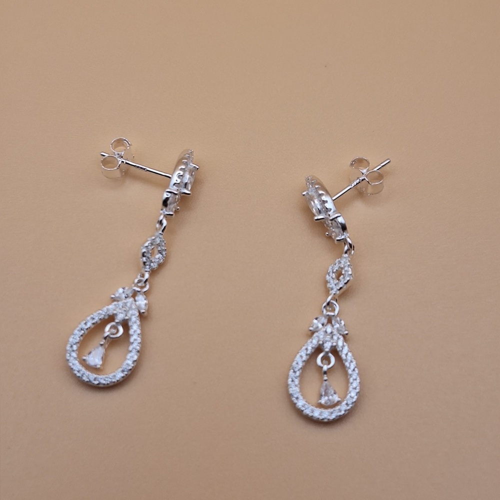 Elegant Silver Drop Earrings